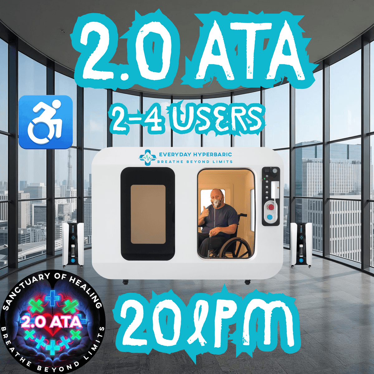 HBOT treatment sanctuary at REAL PT & Wellness